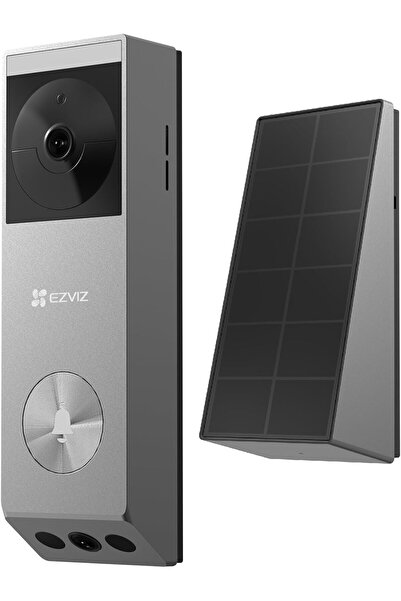 EZVIZ جرس باب مزود بكاميرا مزدوجة بدقة 2K و 1080p، جرس باب لاسلكي مزود بلوحة ...