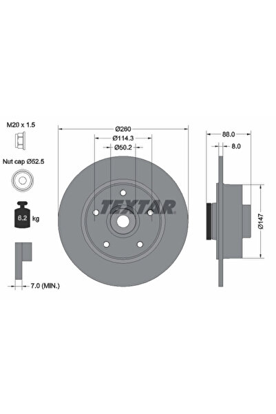 Krieger Disc Frana Renault Fluence/Megane 3 Samsung SM3