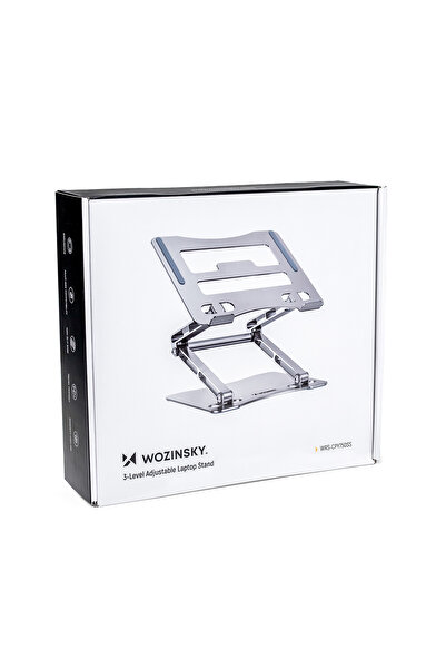 Other SET: Suport laptop din aluminiu + suport smartphone - argintiu