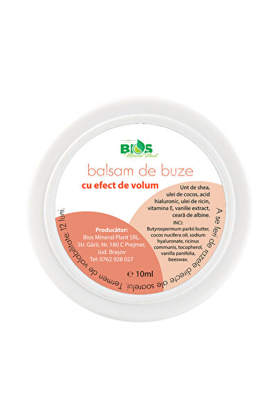 Bios Mineral Plant Balsam de buze cu efect de volum, 10 ml