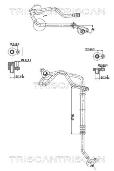 TRISCAN Conducta Presiune Variabila Aer Conditionat Ford Galaxy 2/Galaxy Mode...