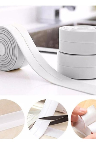 CİYU TİCARET Su Sızdırmaz Bant Banyo Lavabo Küvet Kenarı Sızdırmaz Bant