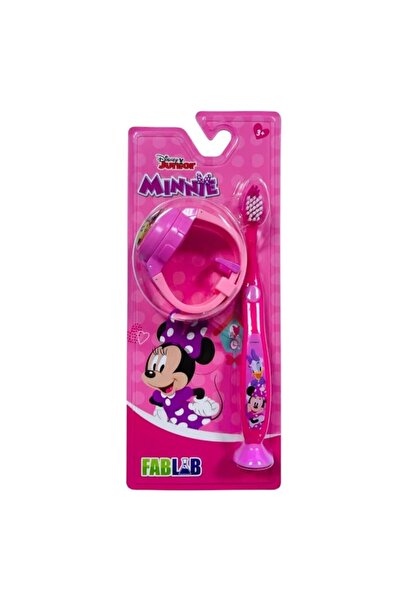 Fab lab فاب لاب فرشاة اسنان مع ساعة ذات شعيرات ناعمة شخصية ميني ماوس