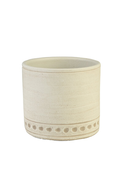 Evdema SERAMİK SAKSI LIGHT CAMEL 16X14 CM AK.JH0066