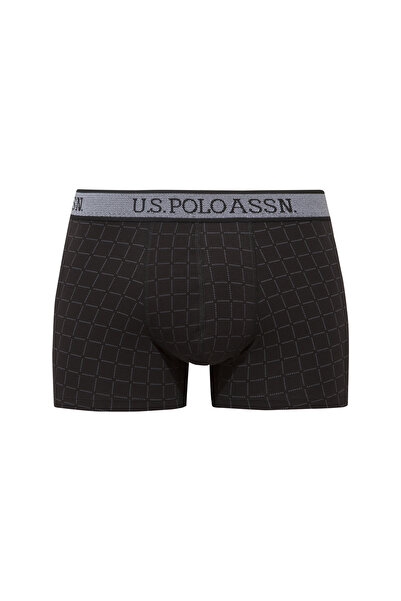 U.S. Polo Assn. Fekete - Antracit - Nyomott mintás 3 részes boxer