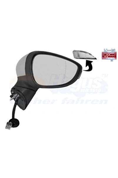 VAN WEZEL Oglinda Exterioara Dreapta Ford Fiesta 6