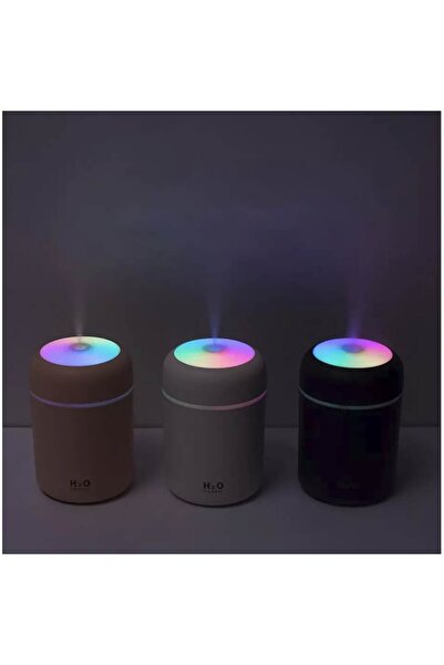 H2O Humidifier Air Humidifier with Aromatherapy Diffuser for Home, Office, and Car, 300ML, Gray