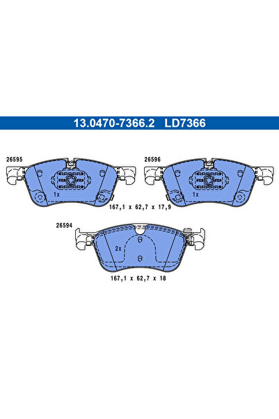Ate Set Placute Frana Frana Disc Mercedes-Benz Citan Autoutilitara/Limuzina S...