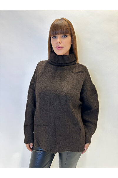 IFASTFASHION Pulover damă cu guler înalt – tricot moale, croială lejeră și de...