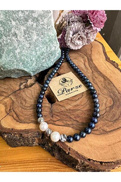 parze doğaltaş Pearl Natural Stone Design Necklace