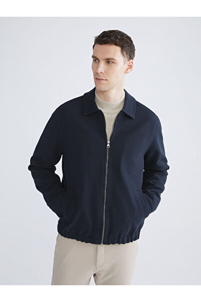 LC Waikiki معطف رجالي من SOUTHBLUE باللون الأزرق الداكن ذو تصميم قياسي وياقة ...