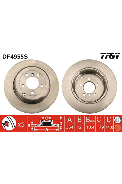 TRW Disc Frana Land Rover Range Rover 2/Range Rover 3