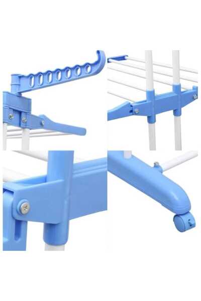 OEM Uscător de rufe vertical pentru spații mici, pliabil cu suport pentru umeraș, înălțime 173 cm