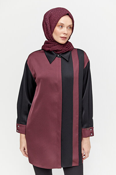 Setrms Çift Renk Saten Tunik