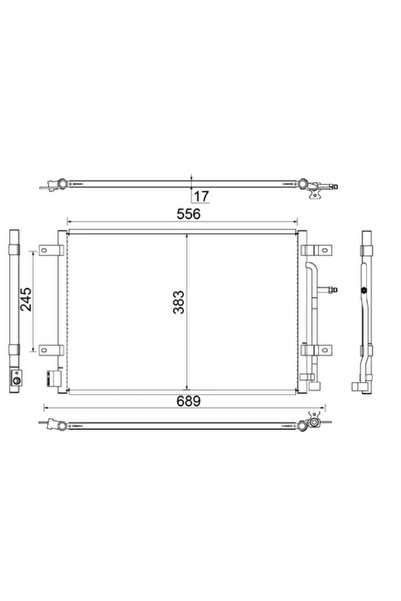 MAHLE Condensator Climatizare Audi A4 B6/A6 C5/Allroad C5