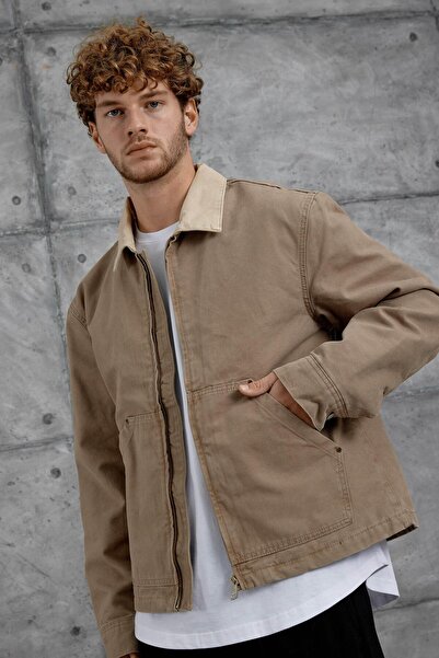 NOMARC Καφέ τζιν μπουφάν Mmx