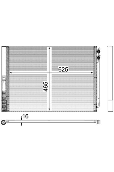 MAHLE Air Conditioning Condenser Bmw 5/6/7 Bmw (Brilliance) 5 Series