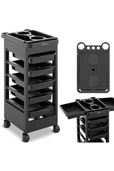 Other Hairdressing trolley for cutting and coloring, 5 drawers, shelf 495 x 315 mm