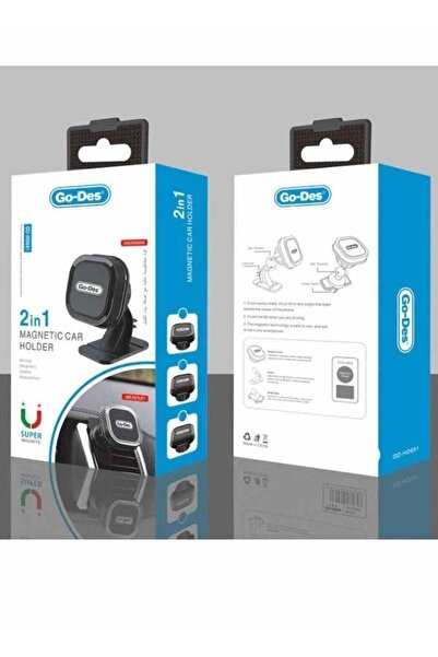 Go-Des Magnetic Dashboard Car Mount Holder 360° Rotation Car Magnetic Phone Holder for Car