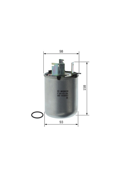 Bosch Filtru Combustibil Nissan 10-Trail 3/10-Trail Van Renault Kadjar/Koleos 2