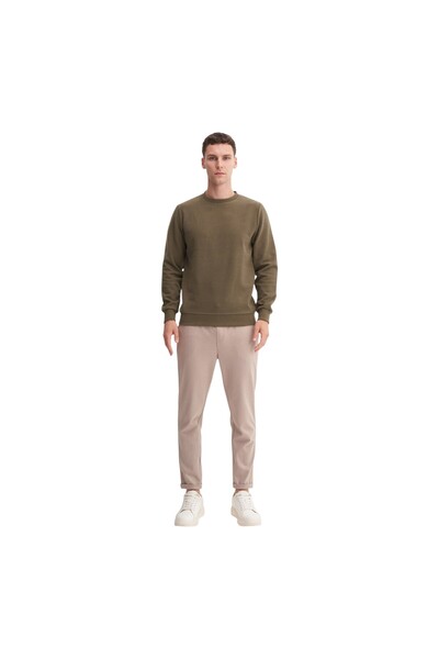 Cazador Men's Slim Fit Cotton Blend Thessaloniki Knit Sweatshirt 56400