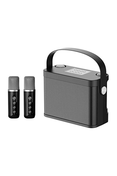 SU.YOSD جهاز كاريوكي YS-219 مزود بميكروفونين لاسلكيين ومكبر صوت محمول