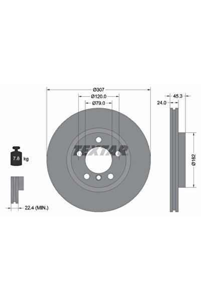 TEXTAR Disc Frana Mini Mini Countryman/Mini Paceman