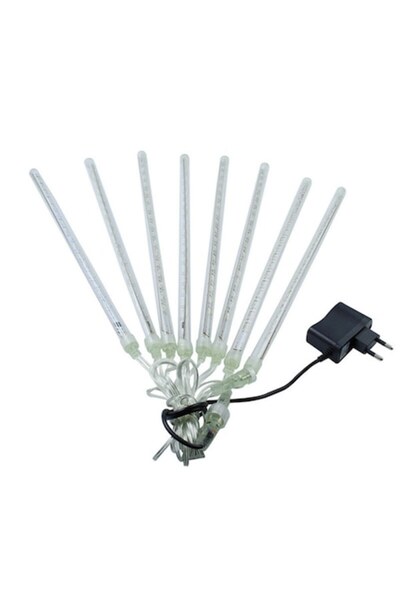 OEM LED светлина за метеорен дъжд, 8 тръби, 50 см, многоцветна