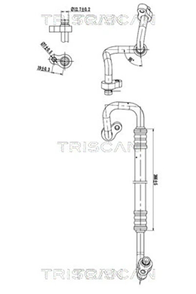 TRISCAN Conducta Presiune Variabila Aer Conditionat Hyundai IX35 Kia Sportage 3