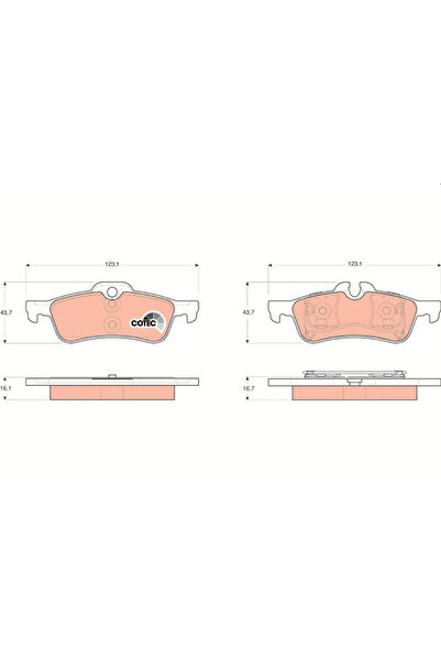 TRW Set Placute Frana Frana Disc Mini Mini