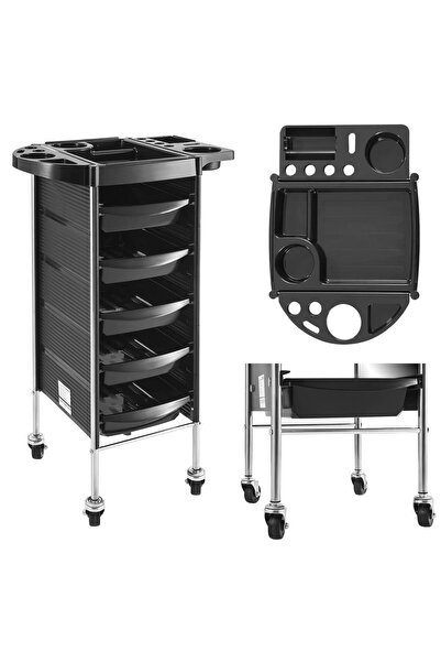 Other Mobile hairdressing trolley on wheels with drawers PHYSA 5 drawers