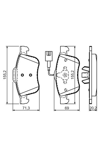 Bosch Set Placute Frana,Frana Disc 0986494465 Alfa Romeo Giulietta/Giulietta ...
