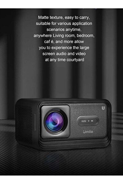 UMİİO Smart Home Theater 4K Projector 5G WiFi and Bluetooth Projector for Movies and Game