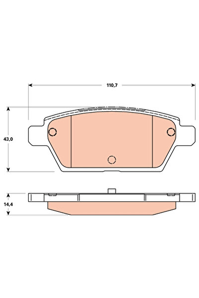 TRW Set Placute Frana Frana Disc Mazda 6 Station/6 Limuzina