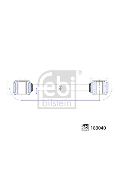 FEBI BILSTEIN Brat/Bieleta Suspensie Stabilizator Axa Spate Dreapta Mercedes-...