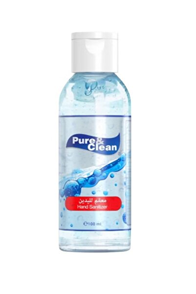 Pure Clean معقم بيور آند كلين الفوري لليدين 100 مل – يقضي على 99% من الجراثيم بسرعة وبدون ماء