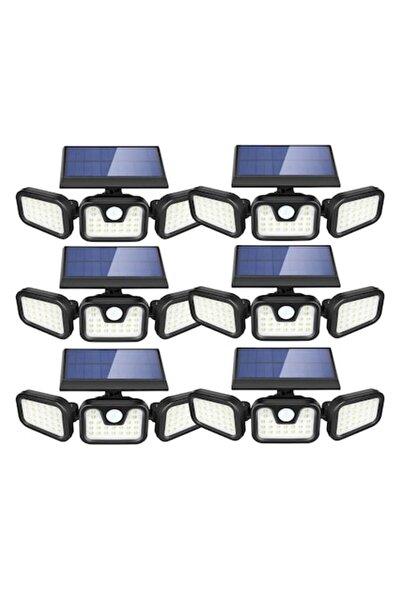 OEM Pachet de 6 lămpi solare LED triple, 74 LED-uri SMD, reglabile la 360°, l...