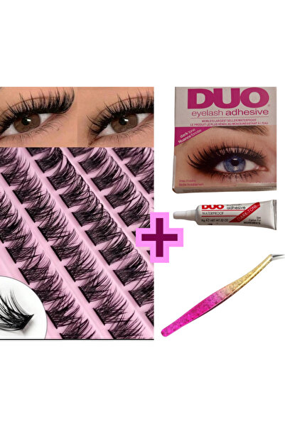 AndraRose Styles 3 in 1 kit - false eyelashes + applicator tweezers and adhesive included - C25463