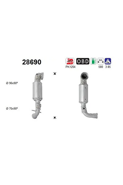 As Catalizator Citroen Berlingo Multispace/C3 2/C3 3 Ds Ds 3/Ds 4 / Ds 4 Cros...