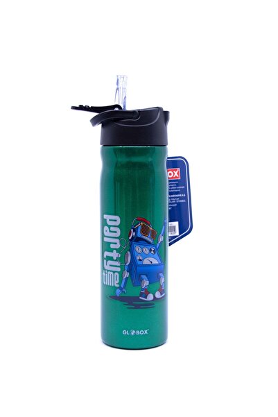 Globox Robot Desenli 304 Çelik Matara 500 ML (3. RAF)