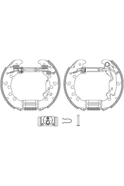 TEXTAR Set Saboti Frana Opel Adam/Corsa D Vauxhall Adam/Corsa Model 3/Corsava...