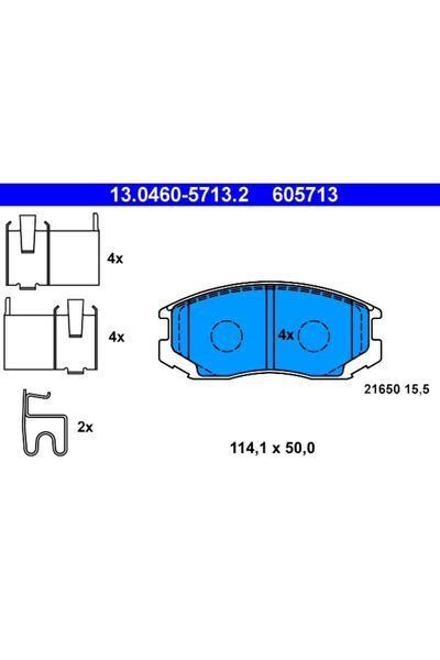 Ate Set Placute Frana Frana Disc Daihatsu Terios Toyota Cami Autoturism De Te...