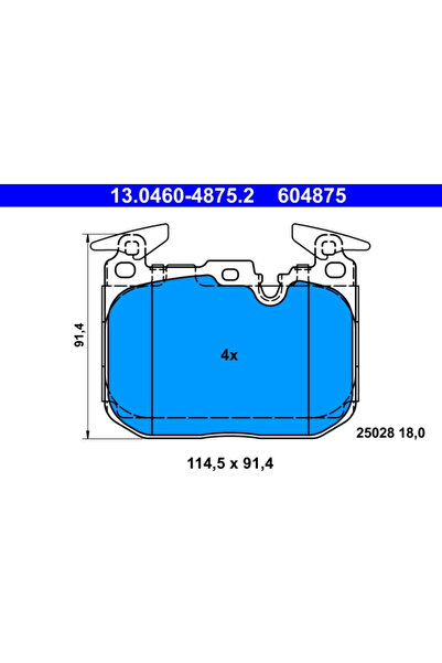 Ate Set Placute Frana Frana Disc Bmw 1/2 Cupe/3