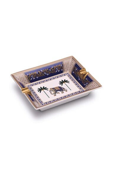 Pozzi Milano Porselen Dekoratif Tabak 19,5 x 15,5 cm