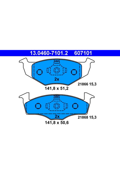 Ate Set Placute Frana Frana Disc Seat Cordoba/Ibiza 2/Toledo 1 Vw Golf 3/Polo...