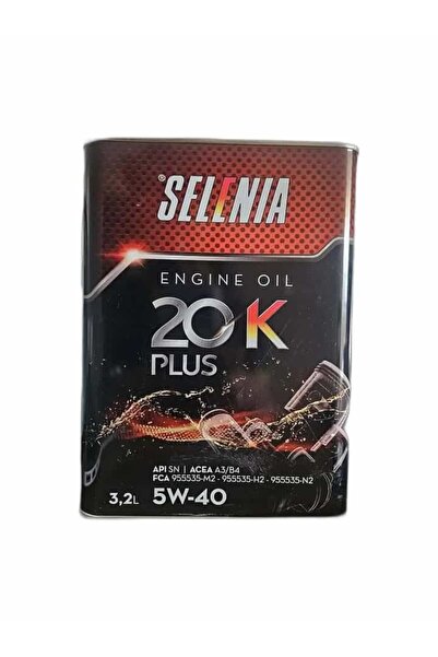 Petronas Selenia 20 K Plus 5W 40 Tam Sentetik Motor Yağı 3,2 L Euro 4 Motorlu...
