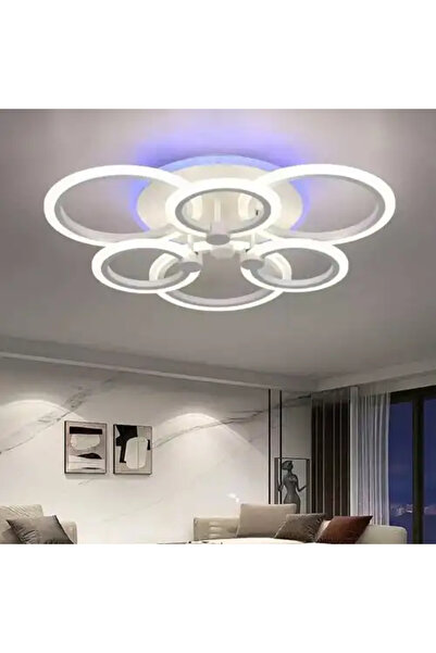 LED CONCEPT LED chandelier with three types of light, remote control, adjustable intensity, 126W, RGB, 60x40x12cm