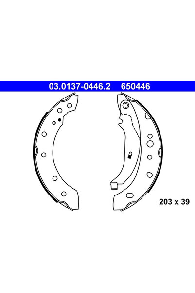 Ate Set Saboti Frana Peugeot 206/207 1998-2013