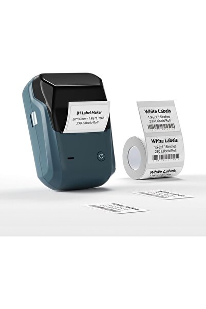 Fipka صانع ملصقات PTJOO B1، طابعة ملصقات الباركود مقاس 2 بوصة، آلة صنع ملصقات محمولة للباركود، الاسم