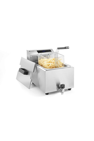 HENDI Friteuză electrică profesională Master Cook cu robinet de scurgere - 8L
